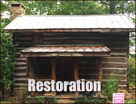 Historic Log Cabin Restoration  Putnam County, Georgia